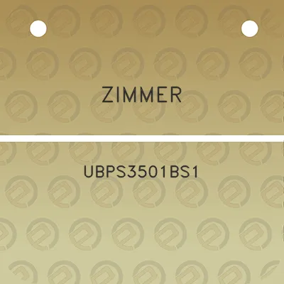 zimmer-ubps3501bs1