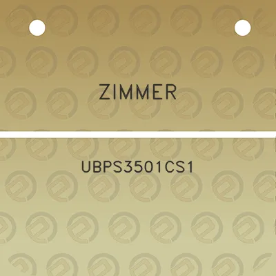 zimmer-ubps3501cs1