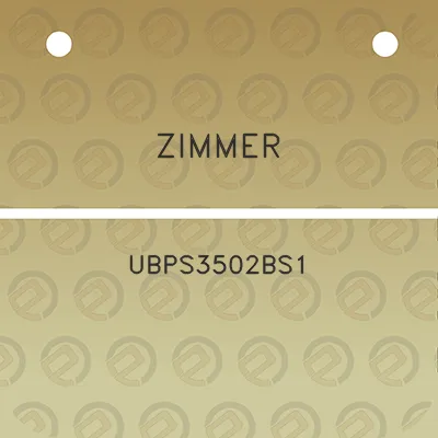 zimmer-ubps3502bs1