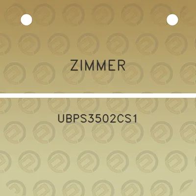 zimmer-ubps3502cs1