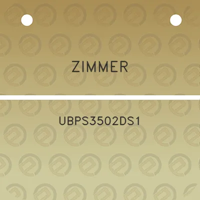 zimmer-ubps3502ds1