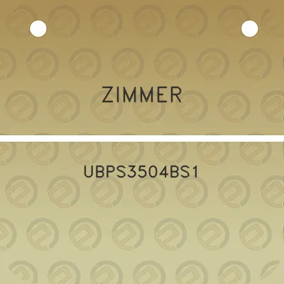 zimmer-ubps3504bs1