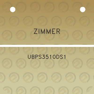 zimmer-ubps3510ds1