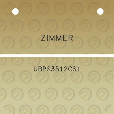 zimmer-ubps3512cs1