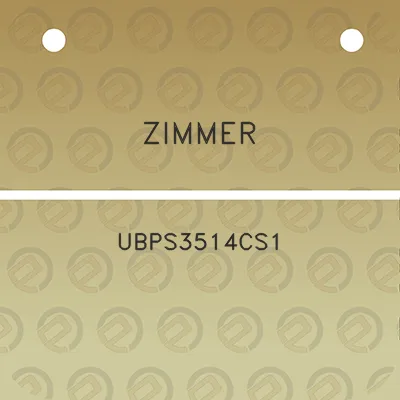 zimmer-ubps3514cs1