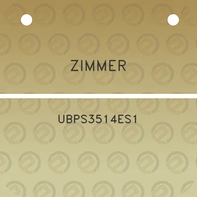 zimmer-ubps3514es1