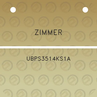 zimmer-ubps3514ks1a