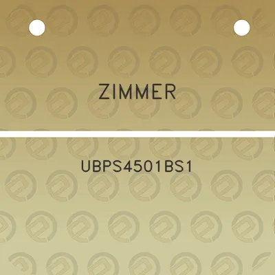 zimmer-ubps4501bs1