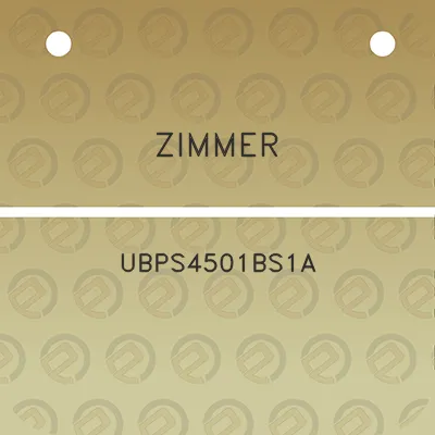 zimmer-ubps4501bs1a