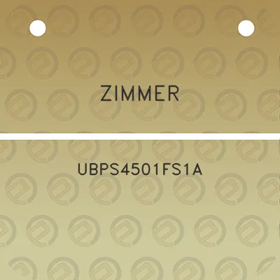 zimmer-ubps4501fs1a