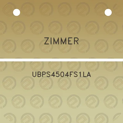 zimmer-ubps4504fs1la