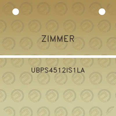 zimmer-ubps4512is1la