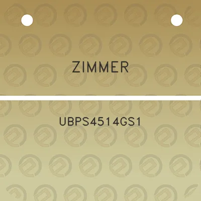 zimmer-ubps4514gs1