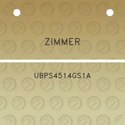 zimmer-ubps4514gs1a