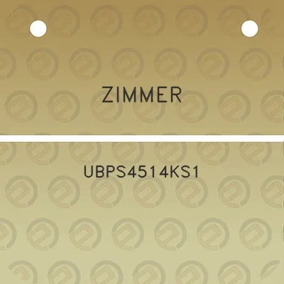 zimmer-ubps4514ks1