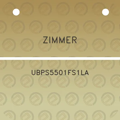 zimmer-ubps5501fs1la