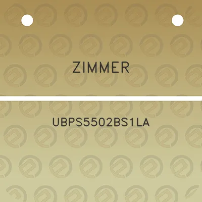 zimmer-ubps5502bs1la