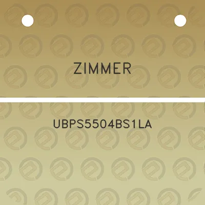 zimmer-ubps5504bs1la