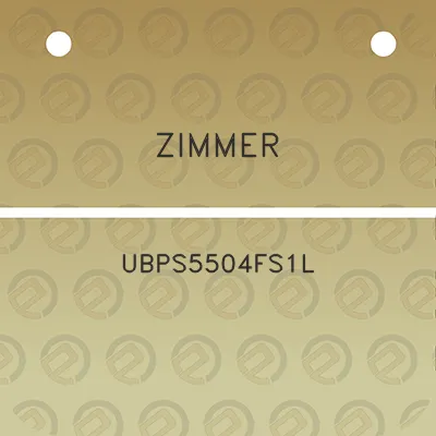 zimmer-ubps5504fs1l