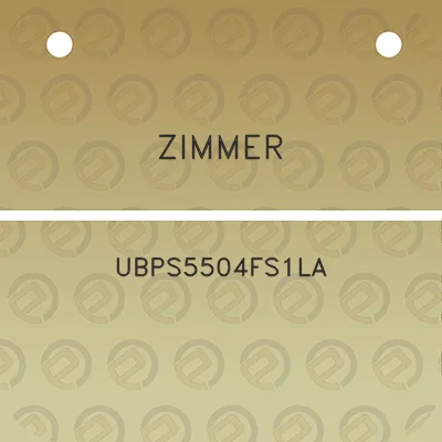 zimmer-ubps5504fs1la