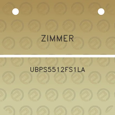 zimmer-ubps5512fs1la