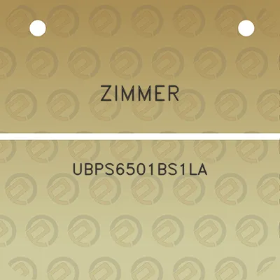 zimmer-ubps6501bs1la