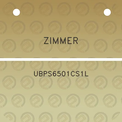 zimmer-ubps6501cs1l