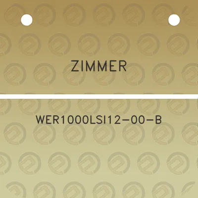 zimmer-wer1000lsi12-00-b