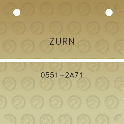 zurn-0551-2a71